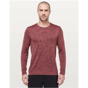 Lululemon Metal Vent Tech Surge Long Sleeve Obsidian / Brick Rose Size Small